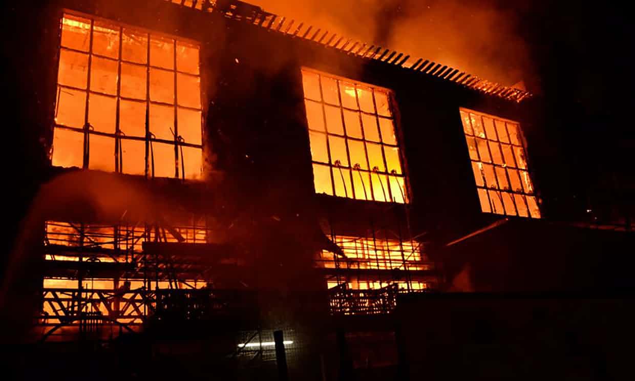 Second Fire almost Destroys the Glasgow School of Art