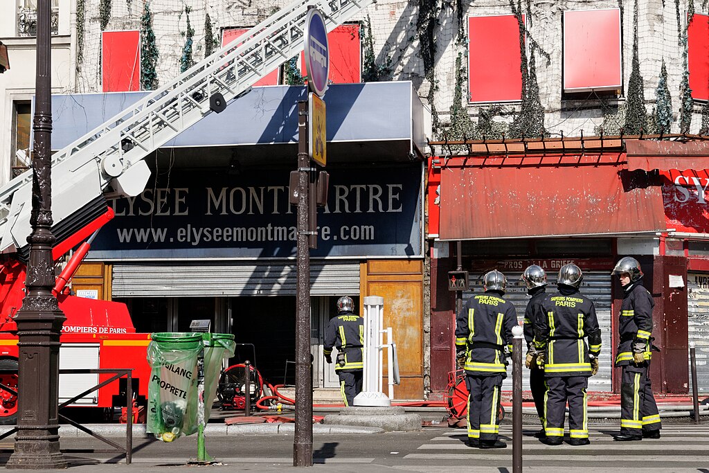 Montmartre Theatre Fire in Paris (France)
