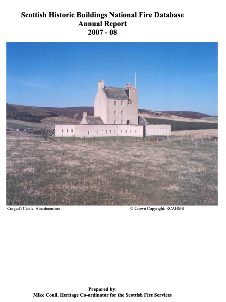 Scottish Historic Buildings National Fire Database – Risk Evaluation