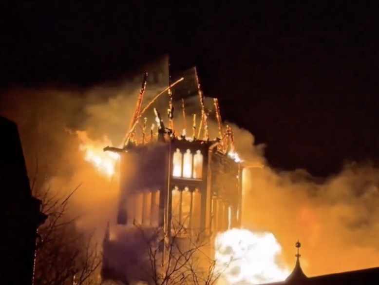 New Year’s Eve Fire in a Historic Church in Amsterdam