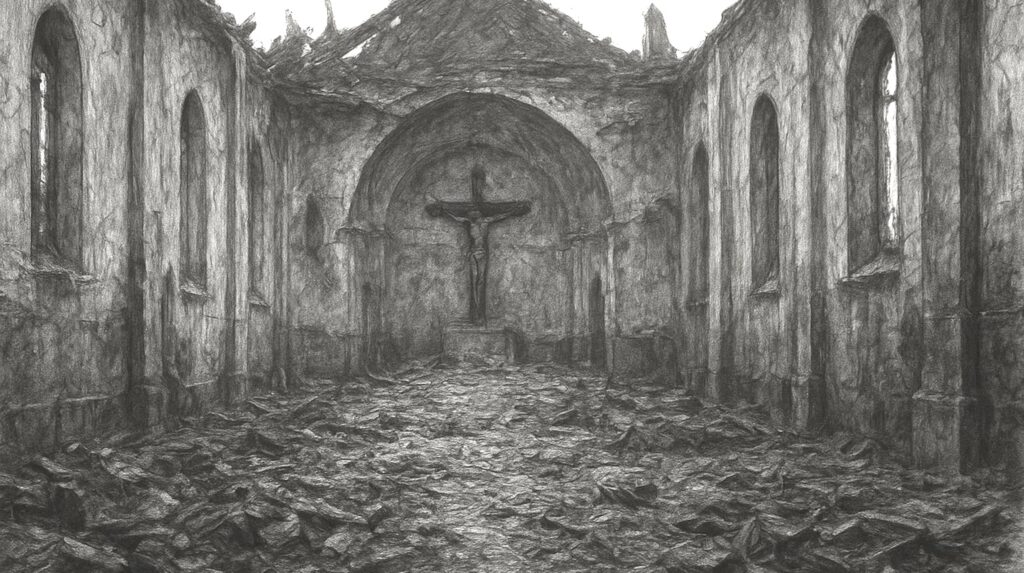 similar to Meza Church fire image